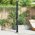 Doccia Solare da Esterno Nero 217 cm PVC e Alluminio