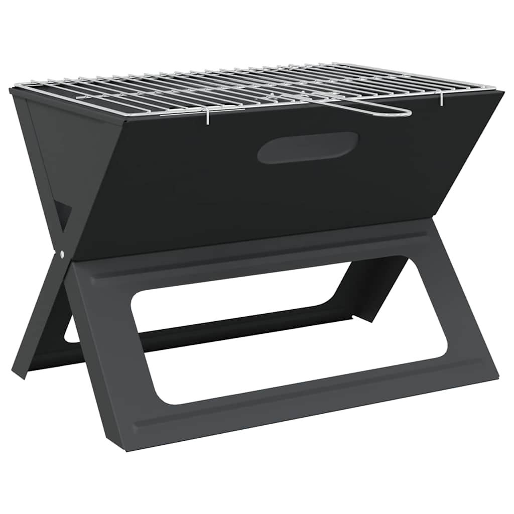 Griglia da Esterno Nero 46 x 31 x 31 cm Acciaio