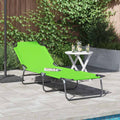 Lettino prendisole pieghevole Verde 188 x 57 x 86,5 cm