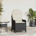 Poltrona reclinabile Nero 56 x 66 x 95 cm polyrattan