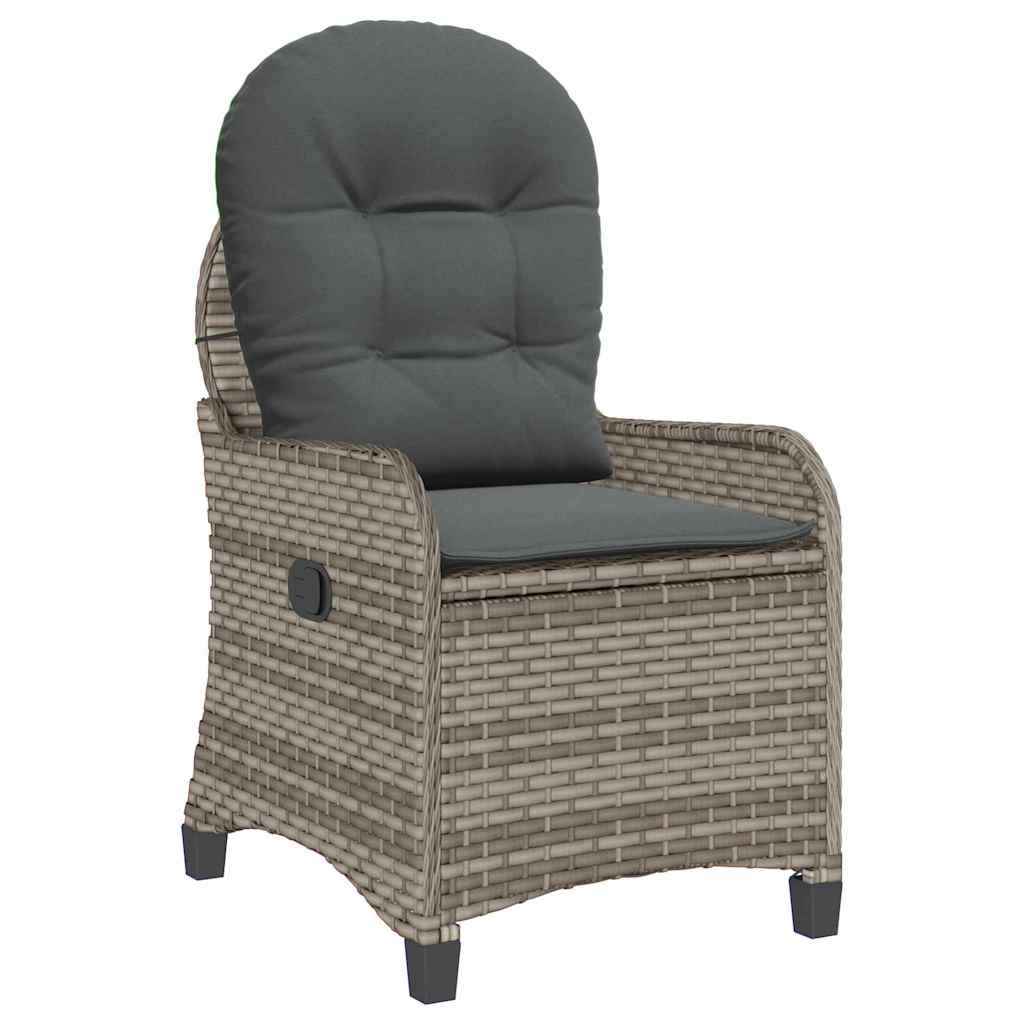 Poltrona reclinabile Grigio 56 x 66 x 95 cm polyrattan