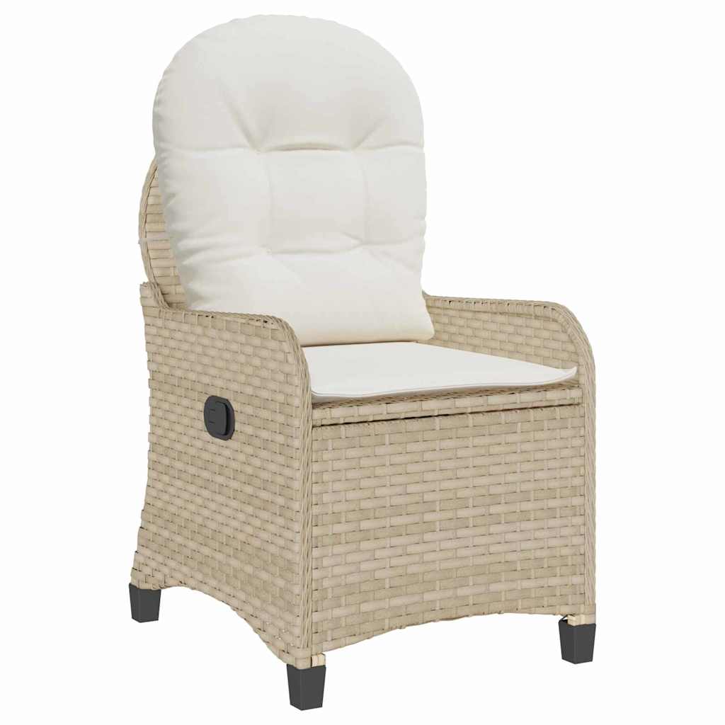 Poltrona reclinabile Beige 56 x 66 x 95 cm polyrattan