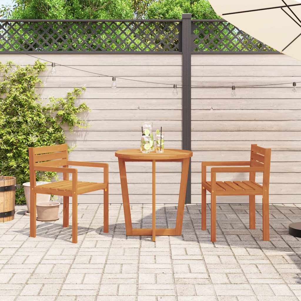 Set da pranzo da giardino a 3 pz in Legno Massello di Acacia
