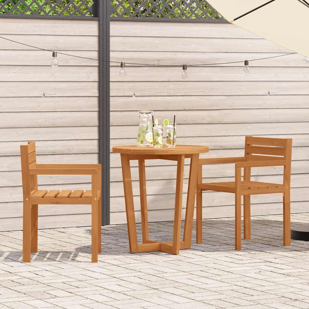 Set da pranzo da giardino a 3 pz in Legno Massello di Acacia