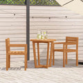 Set da pranzo da giardino a 3 pz in Legno Massello di Acacia