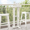 Tavolo da bar Bianco 55 x 55 x 107 cm Polietilene
