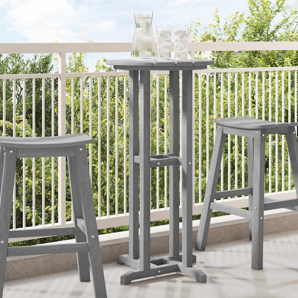 Tavolo da bar Grigio chiaro 55 x 55 x 107 cm Polietilene