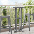 Tavolo da bar Grigio chiaro 55 x 55 x 107 cm Polietilene