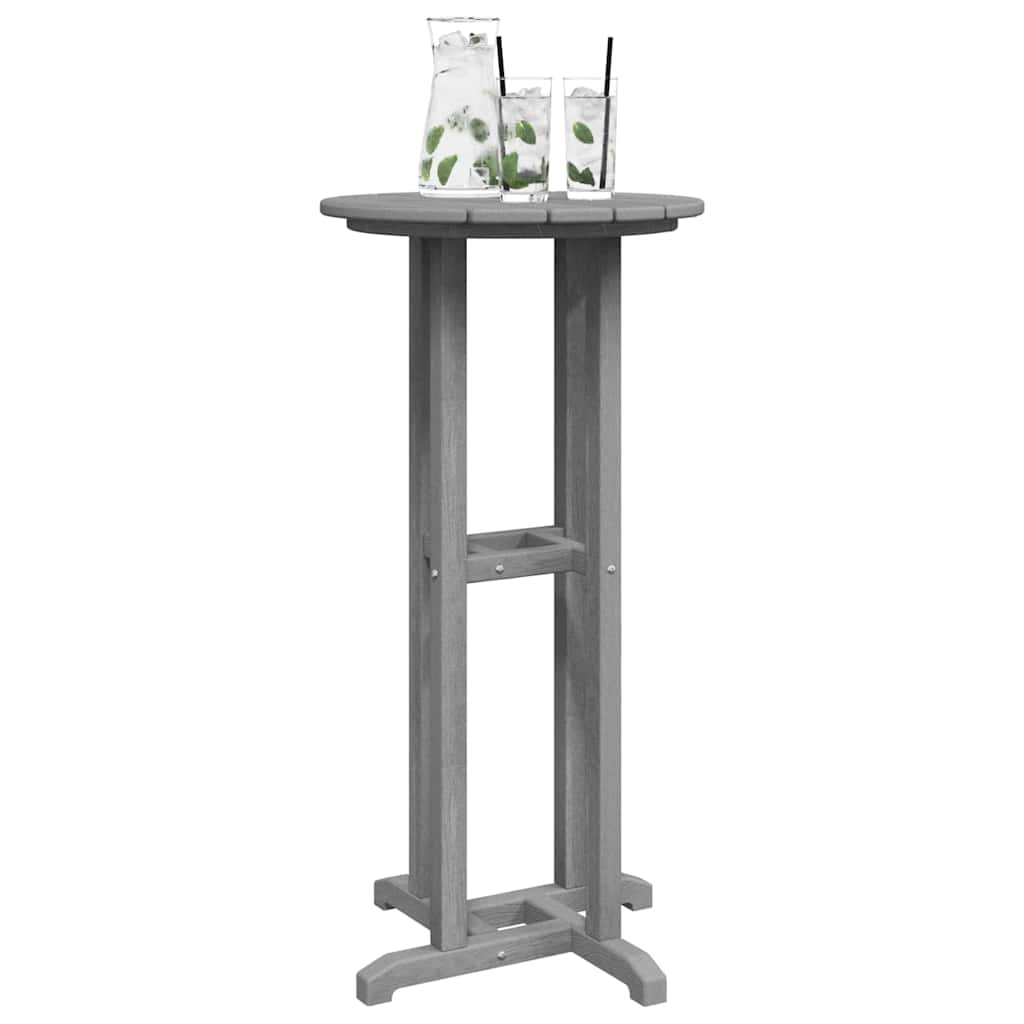 Tavolo da bar Grigio chiaro 55 x 55 x 107 cm Polietilene