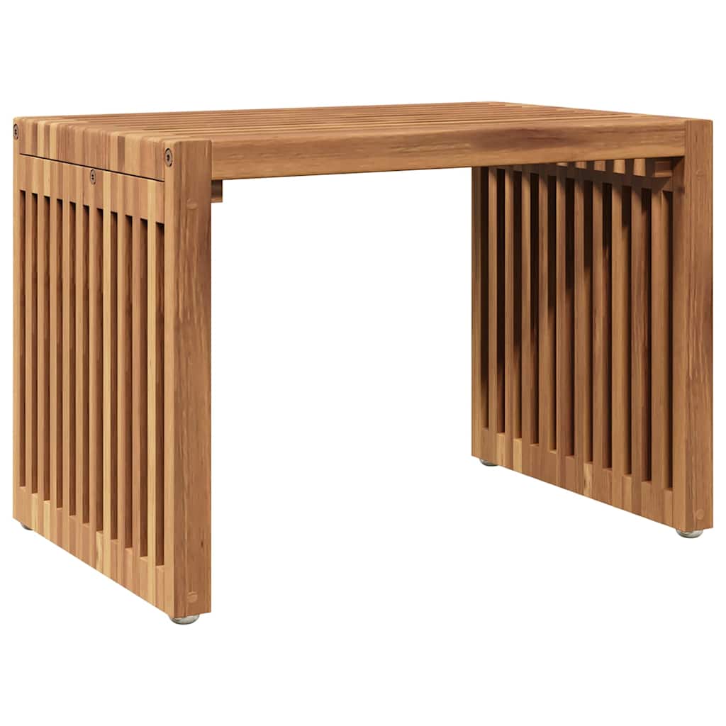 Tavolo Laterale da Giardino Marrone 50 x 32,5 x 35 cm
