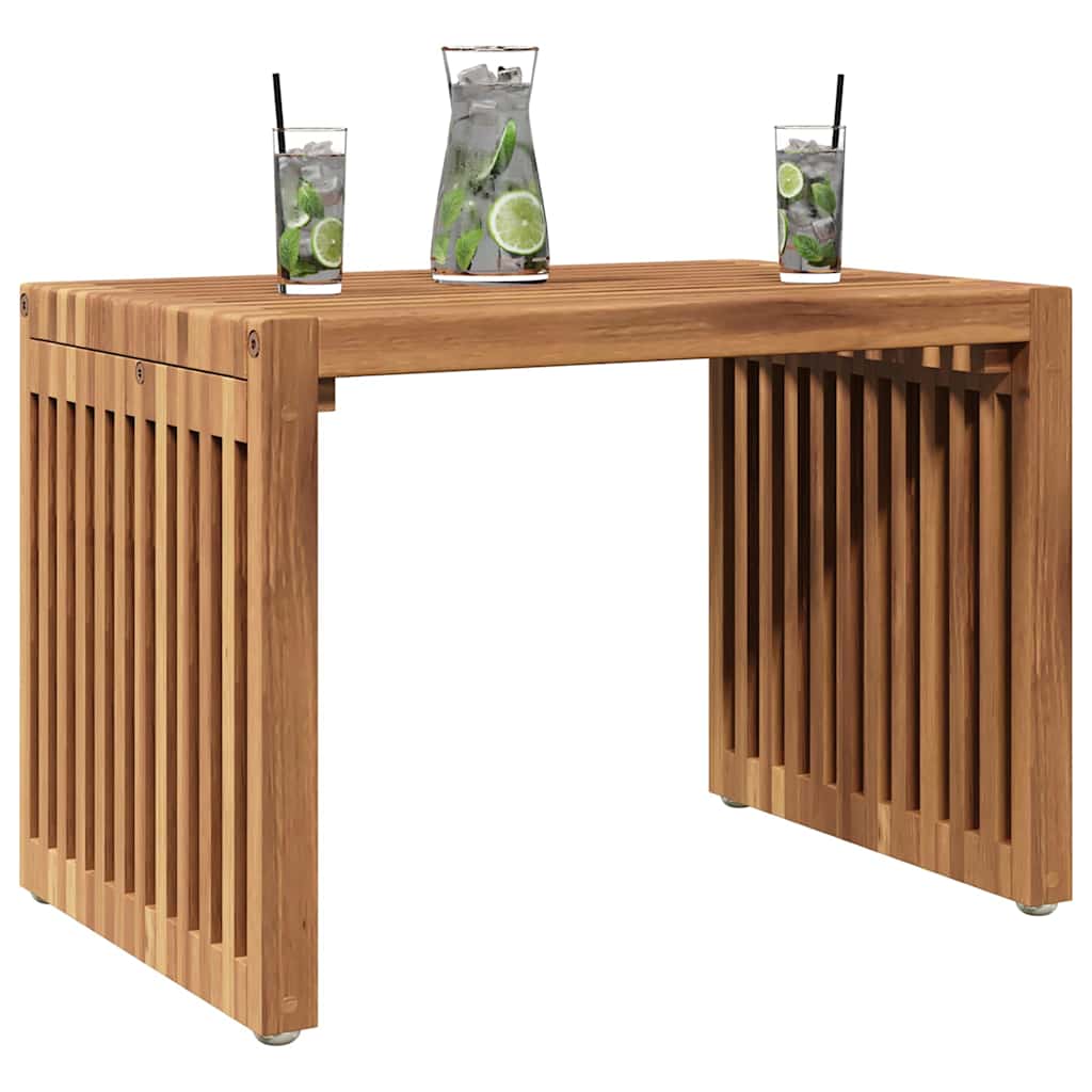Tavolo Laterale da Giardino Marrone 50 x 32,5 x 35 cm