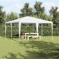 Tenda Party Bianco 400 x 400 x 266 cm Polietilene e Acciaio