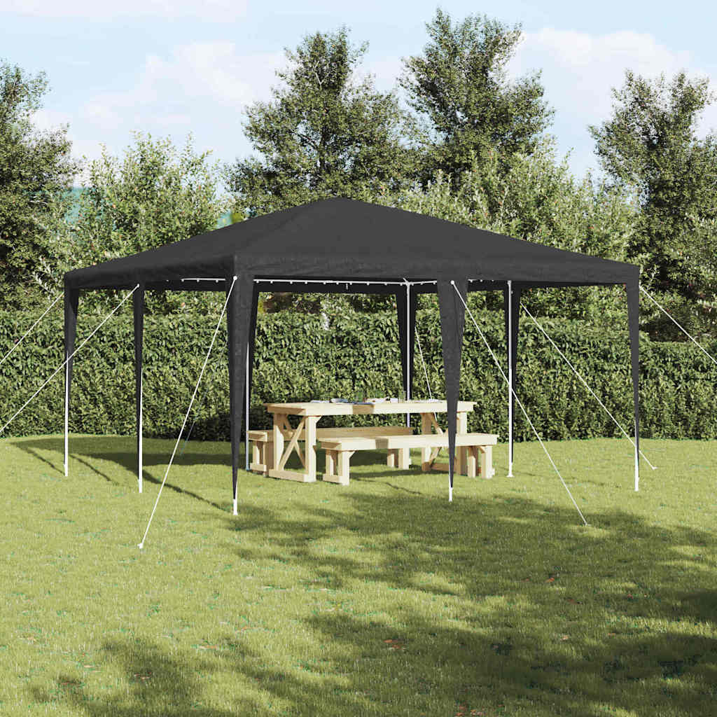 Tenda Party Antracite 400 x 400 x 266 cm Polietilene e Acciaio