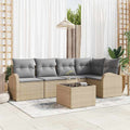 Set di divani 6 pz Beige Poliestere