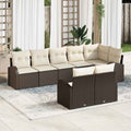 Set Divano da Giardino 8 pz 8-Numero di posti polyrattan