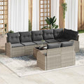 Set Divano da Giardino Grigio chiaro 55 x 55 x 37 cm polyrattan