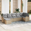 Set Divano da Giardino 7 pz Beige