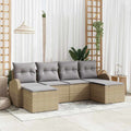 Set Divano da Giardino 6 pz Beige