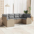 Set Divano da Giardino 6 pz Beige