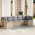 Set Divano da Giardino 7 pz Beige