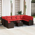 Set di divani 10 pz Marrone