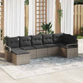 Set di divani 7 pz Grigio polyrattan