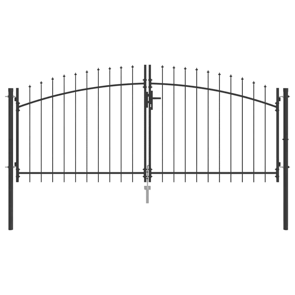 Cancello Doppio WOERDEN 299,5 x 199,5 cm Acciaio Bloccabile