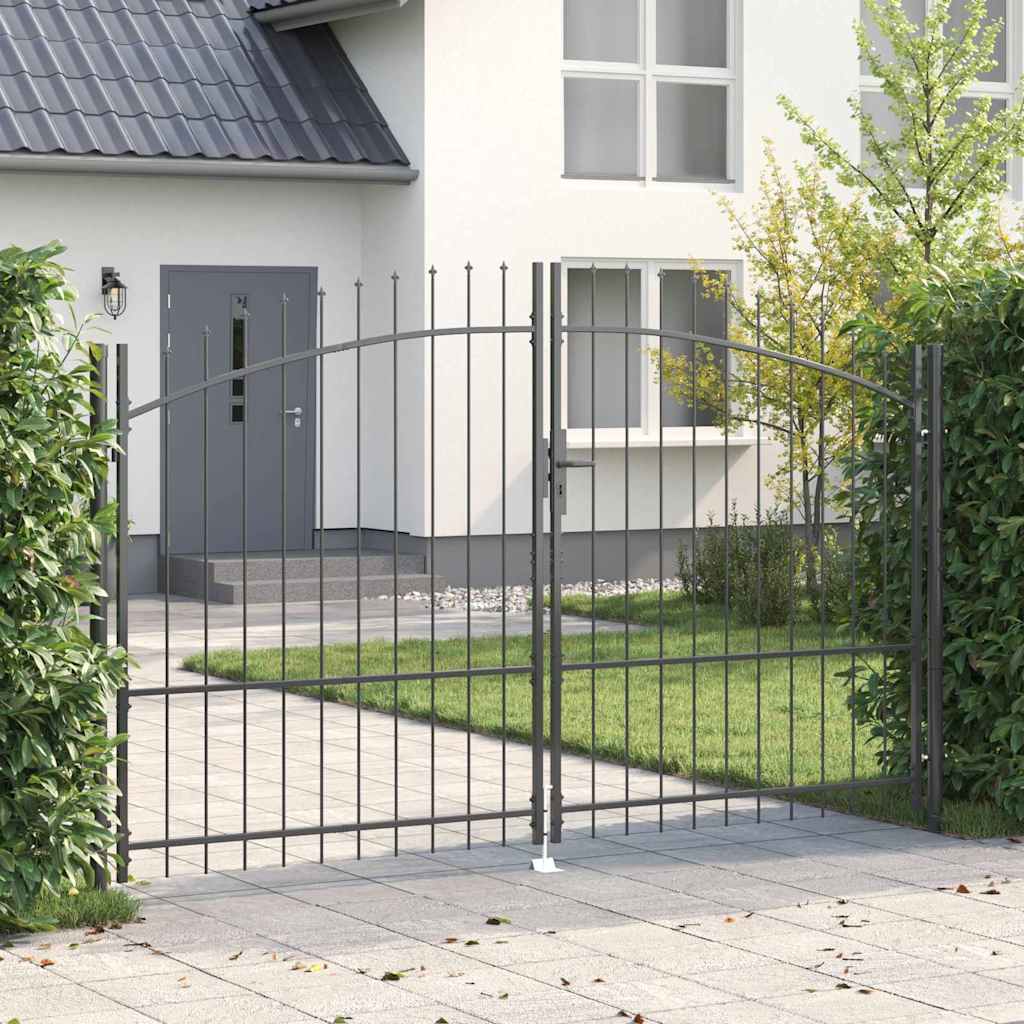 Cancello Doppio WOERDEN 299,5 x 224,5 cm Acciaio Bloccabile
