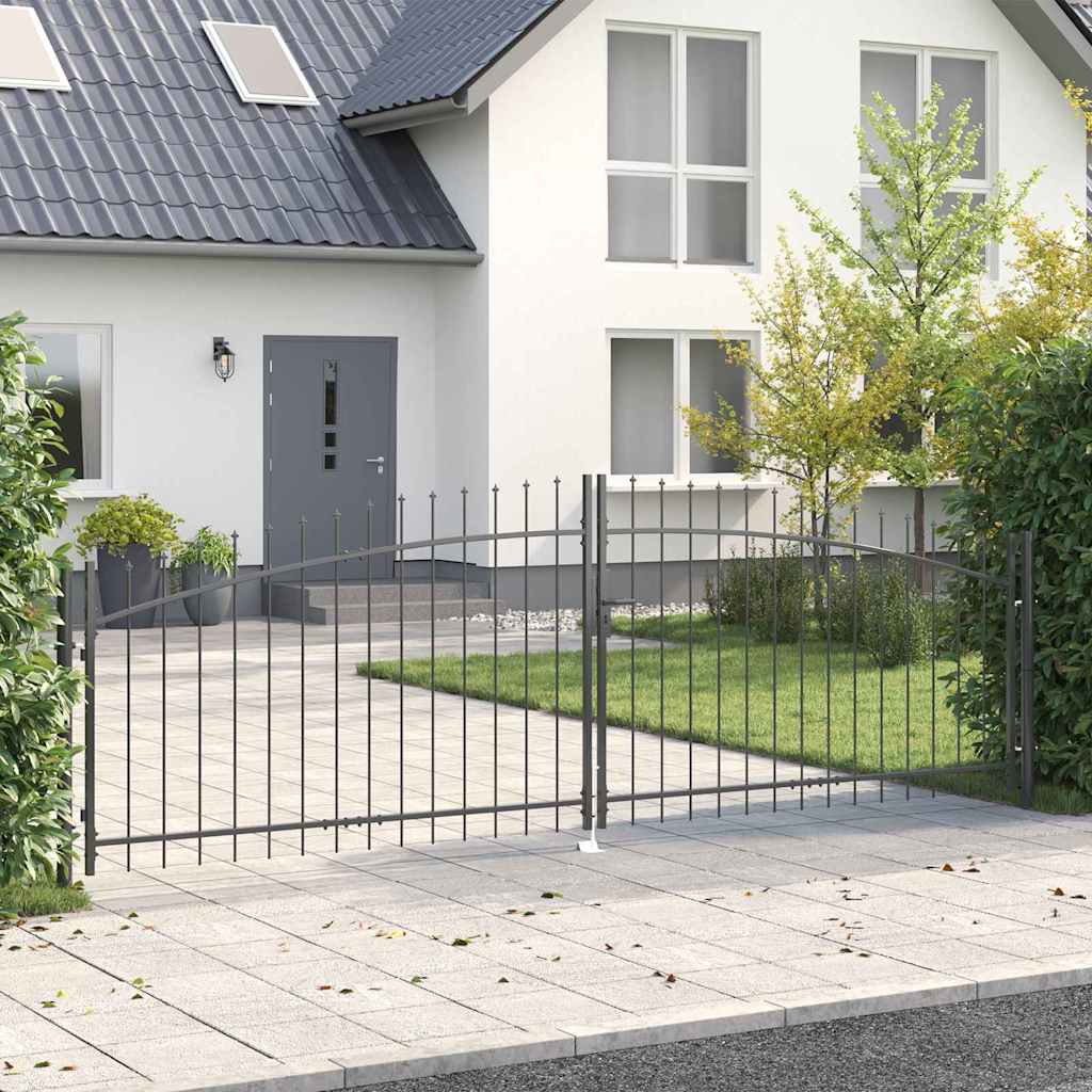 Cancello Doppio WOERDEN 400 x 199.5 cm Acciaio Bloccabile