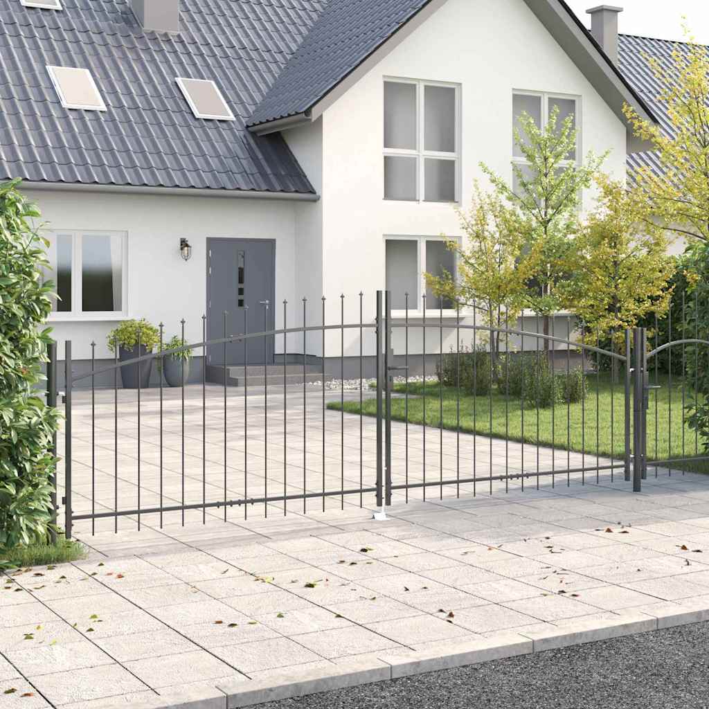 Cancello Doppio WOERDEN 400 x 199.5 cm Acciaio Bloccabile