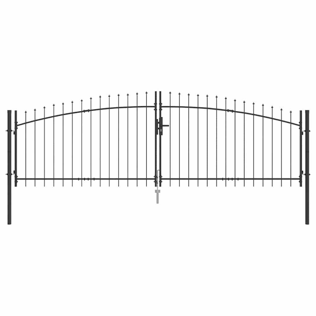 Cancello Doppio WOERDEN 400 x 199.5 cm Acciaio Bloccabile