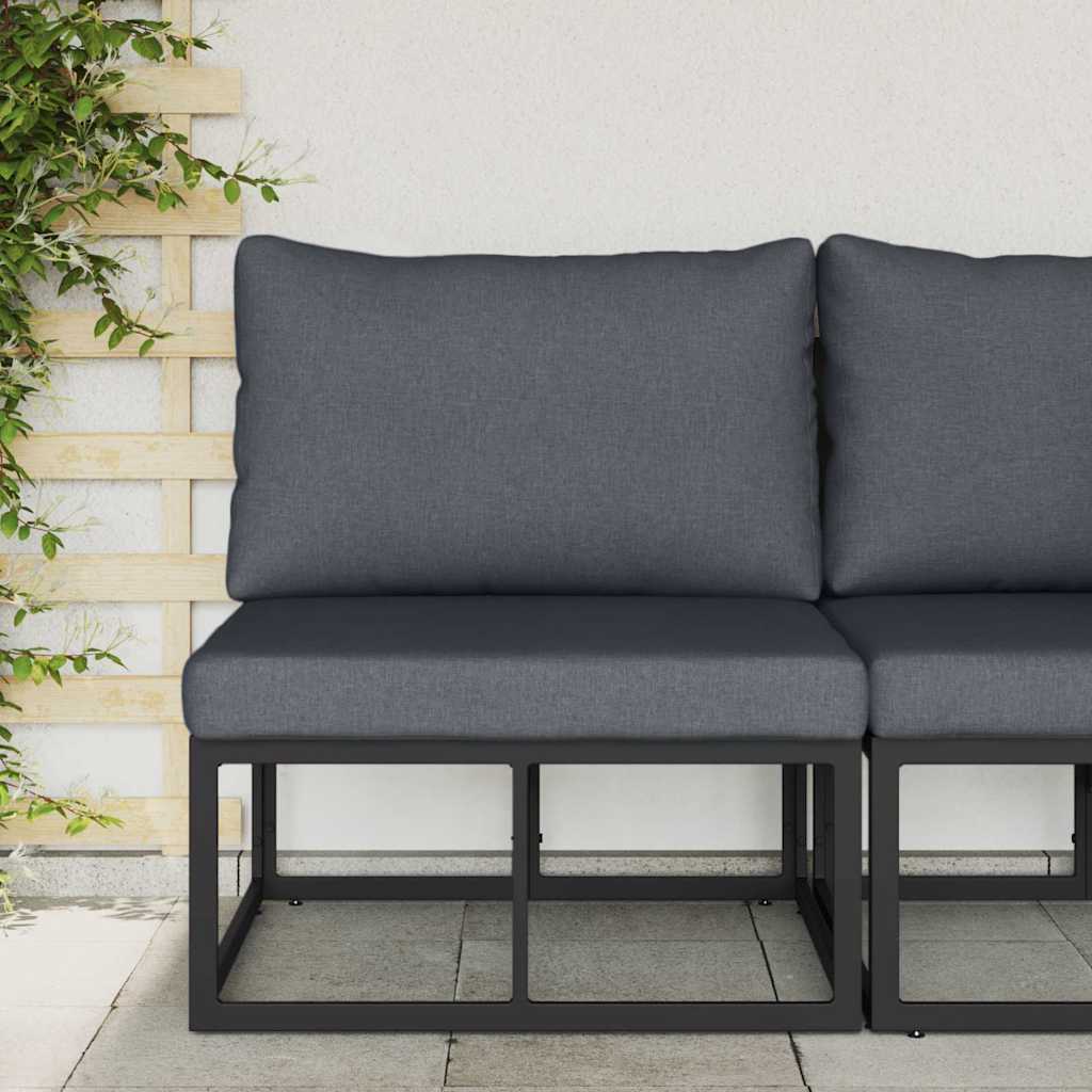 Mobili da Esterno Nero e antracite 70 x 71,5 x 71 cm Metallo