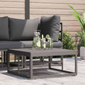 Mobili da Esterno Nero 70 x 70 x 32 cm Metallo