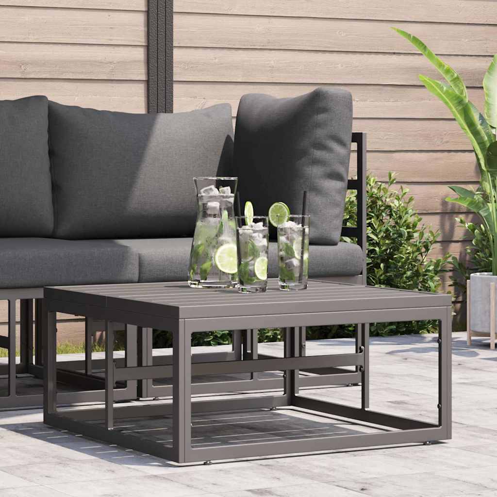 Mobili da Esterno Nero 70 x 70 x 32 cm Metallo