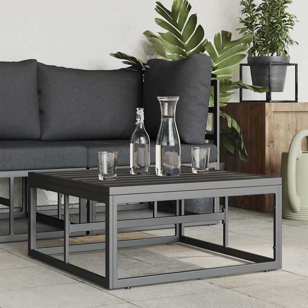 Mobili da Esterno Nero 70 x 70 x 32 cm Metallo