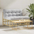 Posti a sedere da esterno Grigio chiaro 110 x 74,5 x 71 cm
