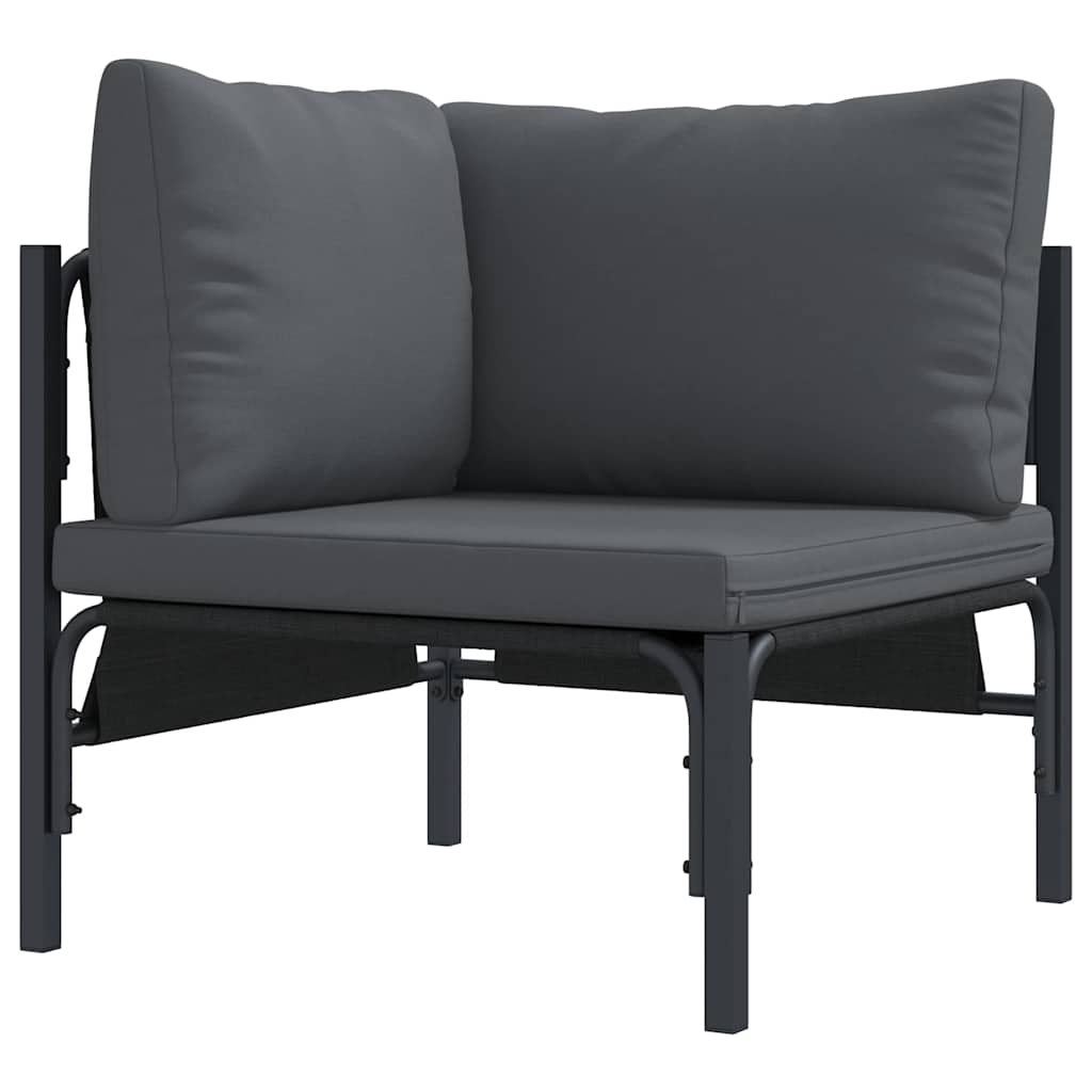 Mobili da Esterno con cuscino Antracite 80 x 80 x 71 cm Acciaio