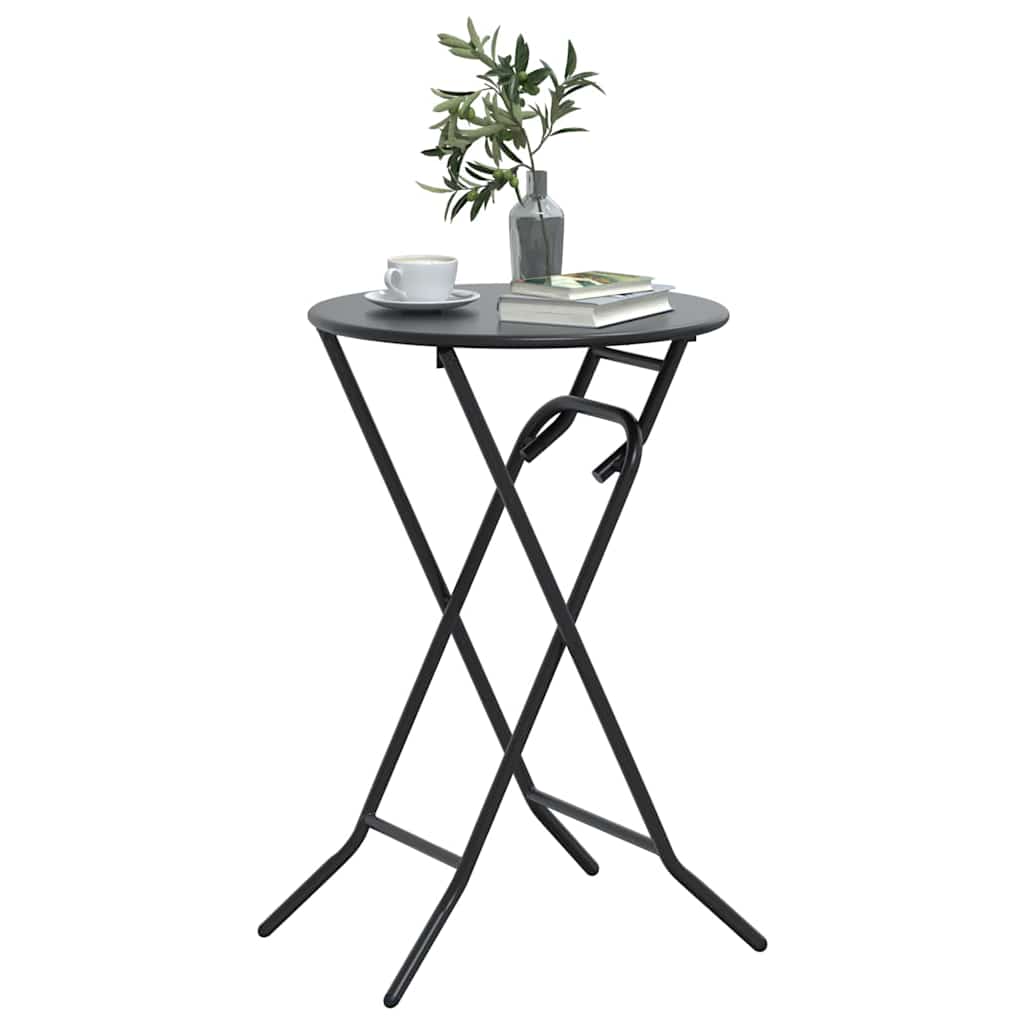 Tavolo da Giardino Antracite 50 x 50 x 72 cm Metallo