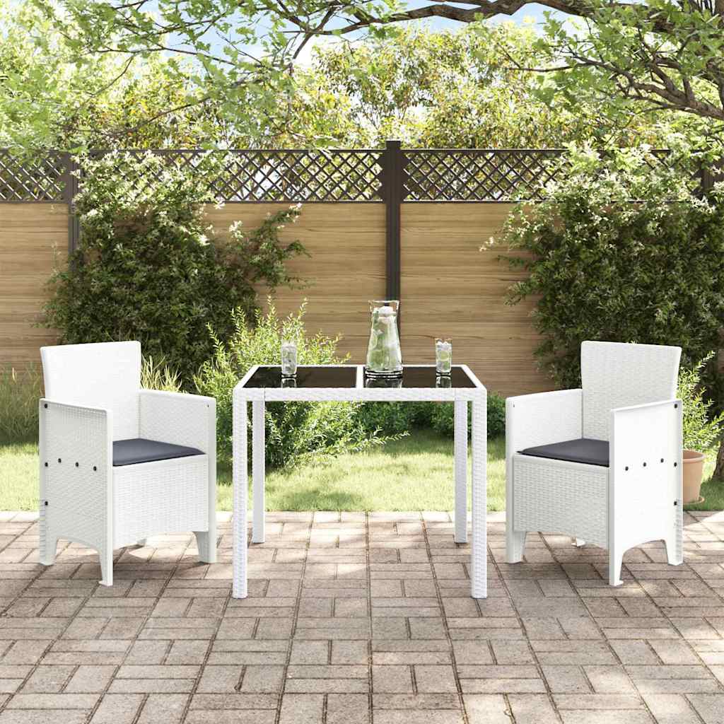 Sedia da Giardino 2 pz Bianco Polipropilene