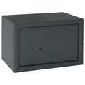 Cassaforte con blocco Grigio scuro 31 x 20 x 20 cm Acciaio