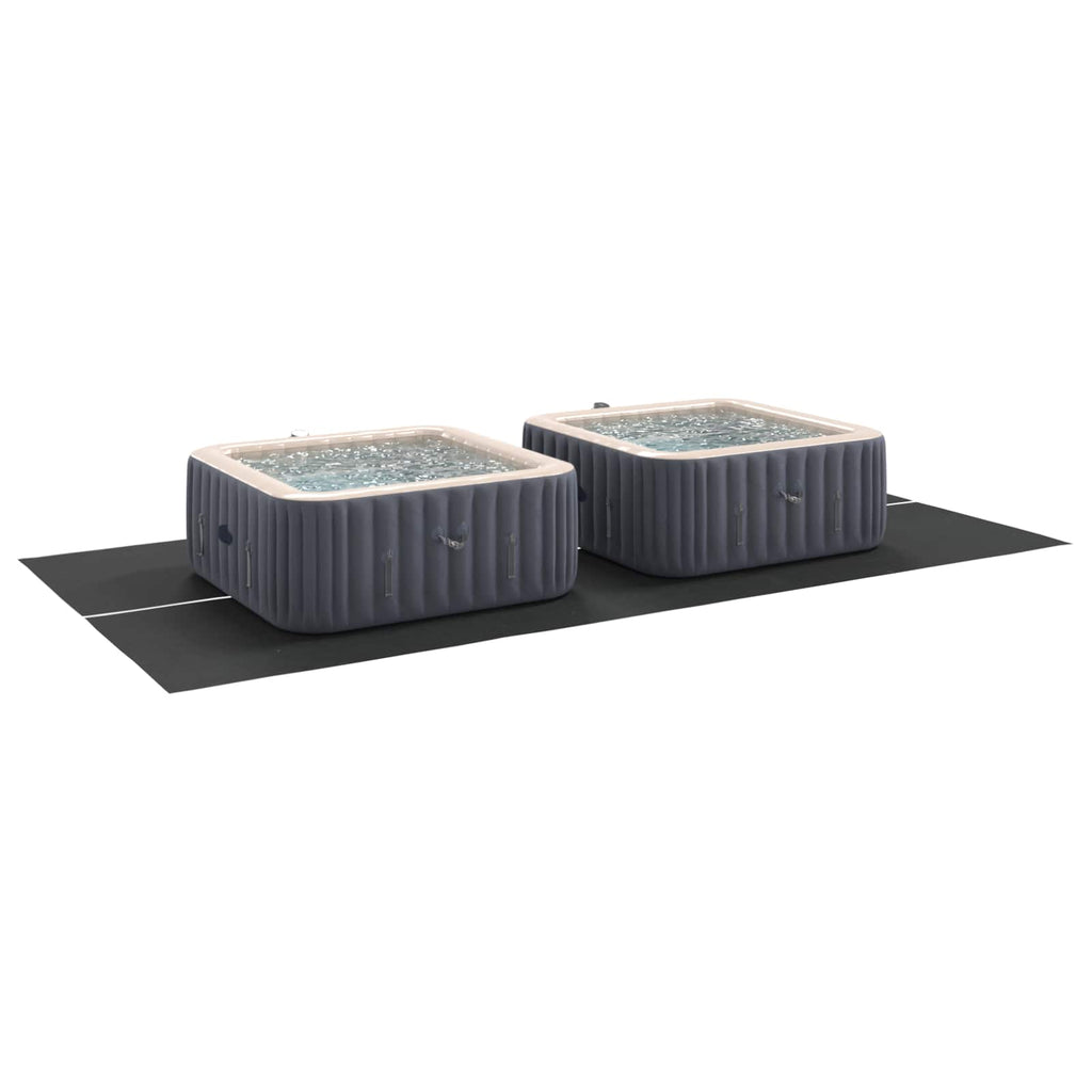 Telo per Fondo Piscina Regolabile Nero 500 x 250 x 0,1 cm