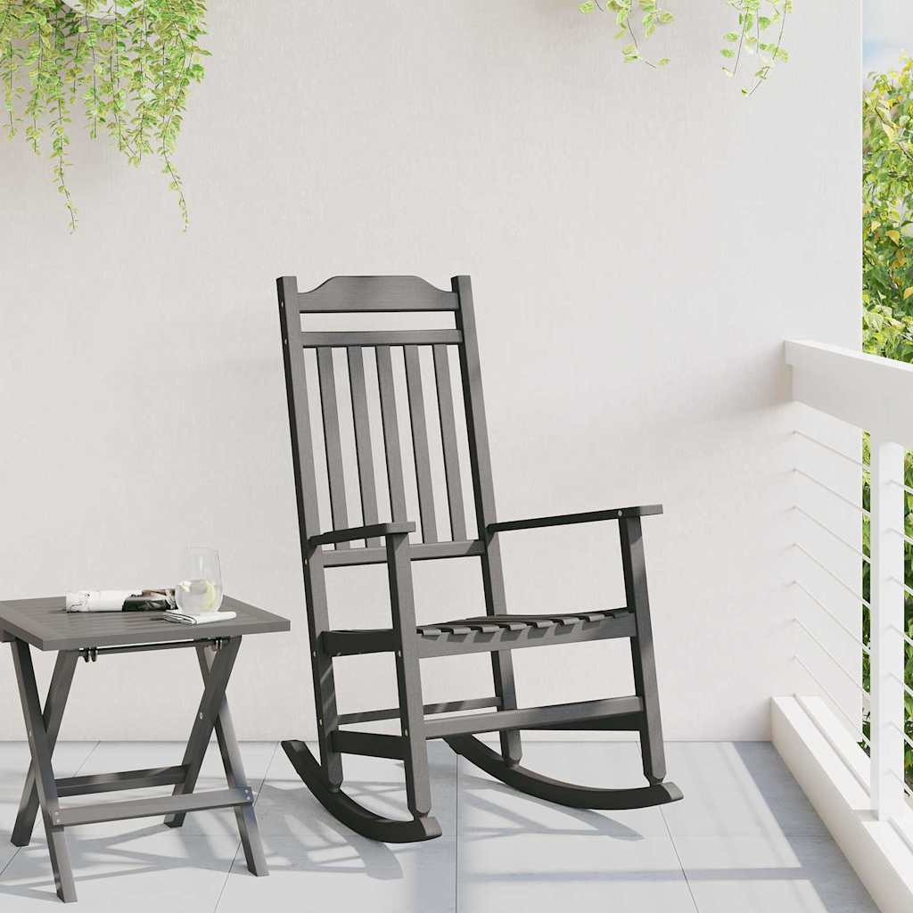 Sedia a dondolo Nero 84 x 65 x 114 cm Resina