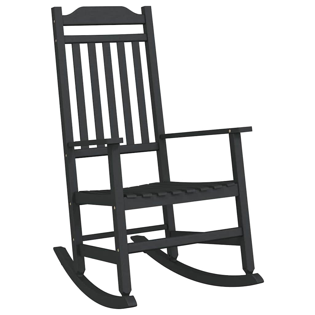 Sedia a dondolo Nero 84 x 65 x 114 cm Resina