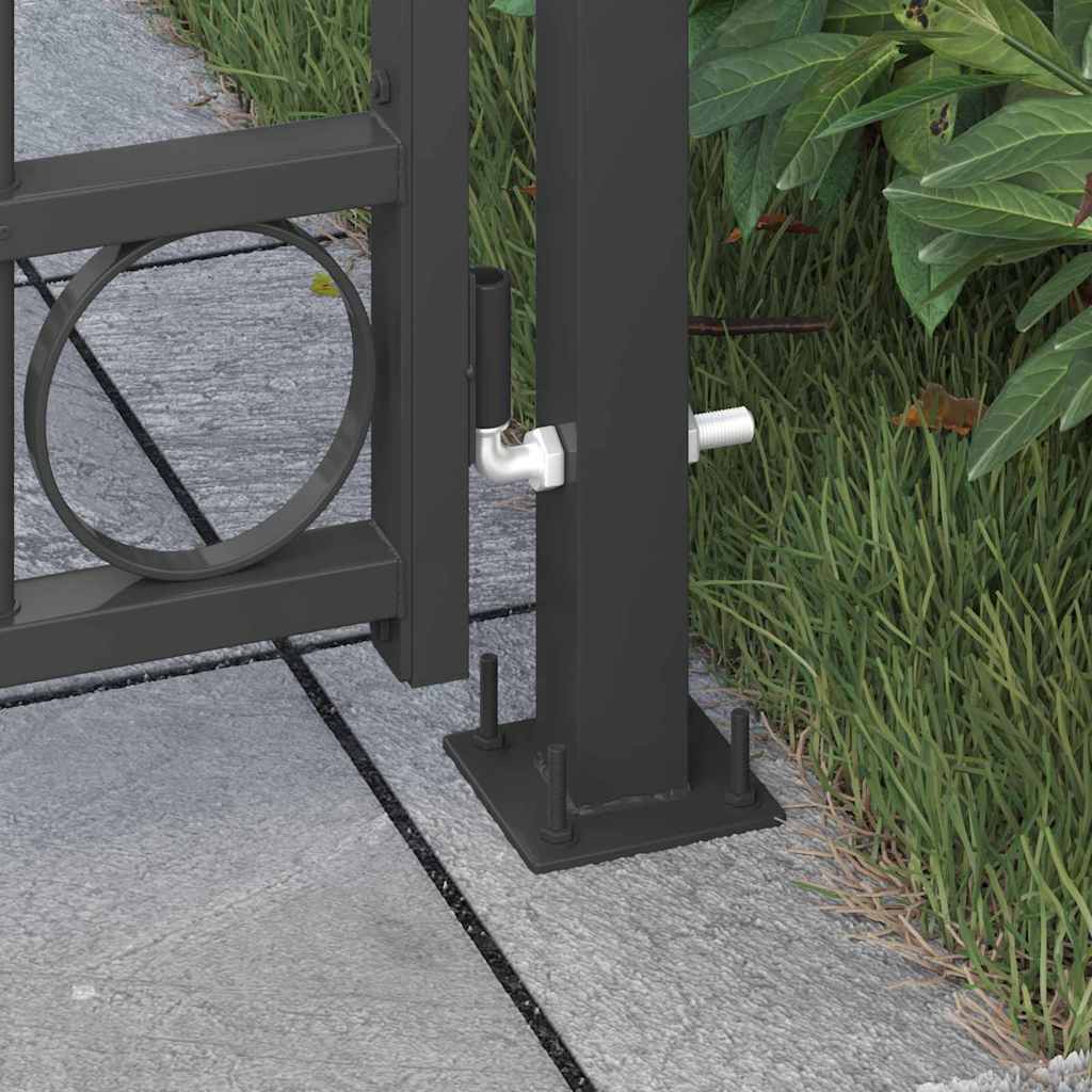 Palo della recinzione ASSEN 200 x 88 x 14 cm Acciaio Bloccabile