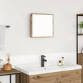 Specchio da bagno LED Rovere artigianale 40 x 37 x 8.5 cm