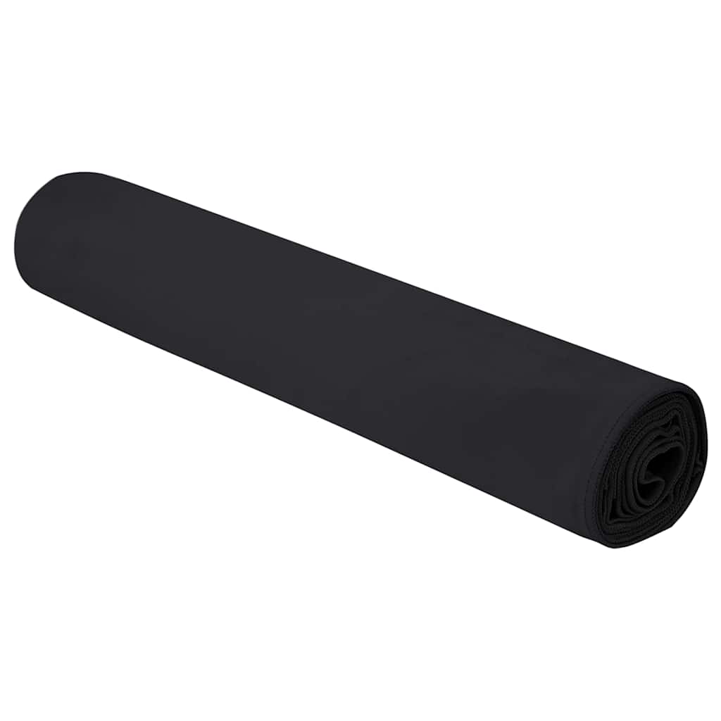 Asciugamani Sportivi 2 pz Nero 200 x 100 cm