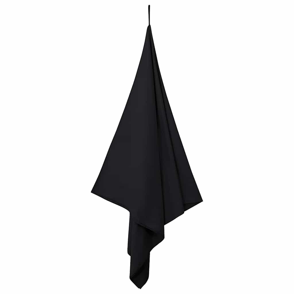 Asciugamani Sportivi 2 pz Nero 200 x 100 cm