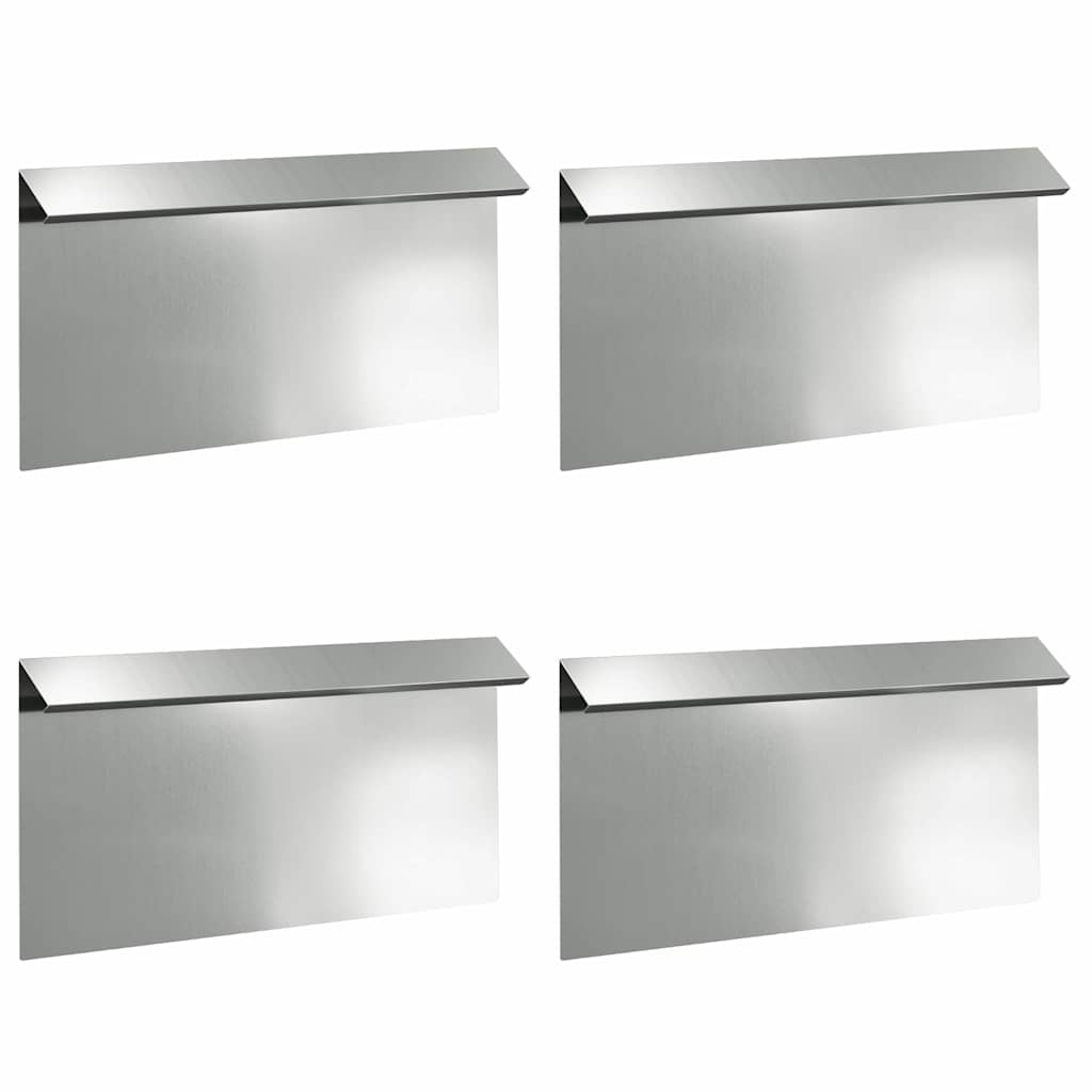 Recinto per lumache 4 pz 50 x 3,5 x 25 cm Acciaio zincato