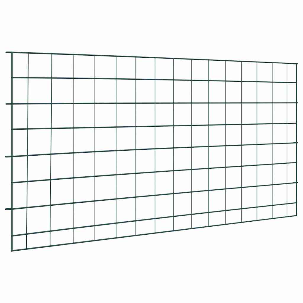 Set di Recinzione per Stagno 5 pz 100 x 50 cm Acciaio Verde