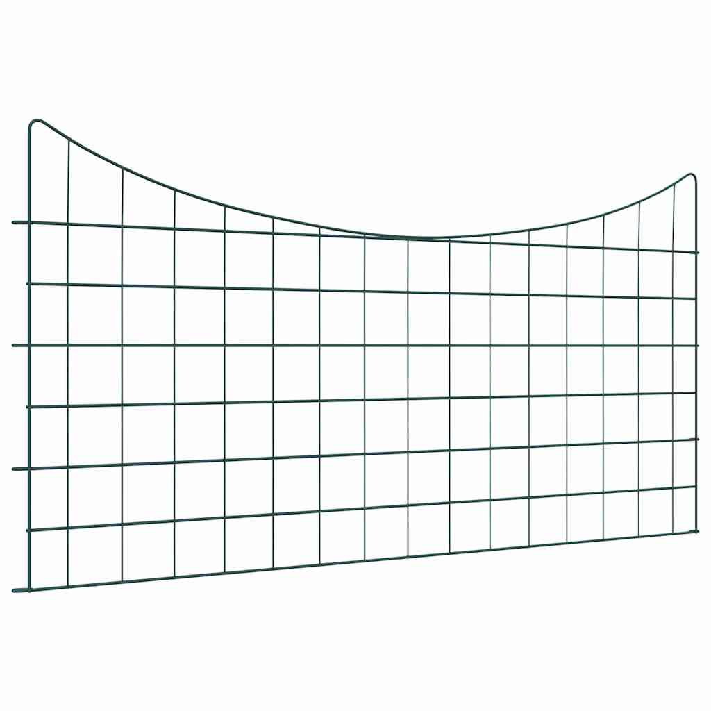 Set di Recinzione per Stagno 5 pz 100 x 50 cm Acciaio Verde